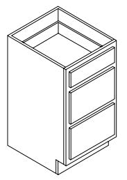 3 Drawer Base Cabinet- 12"